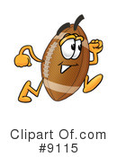 Football Clipart #9115 by Toons4Biz