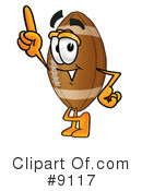 Football Clipart #9117 by Toons4Biz