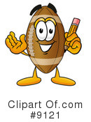 Football Clipart #9121 by Toons4Biz