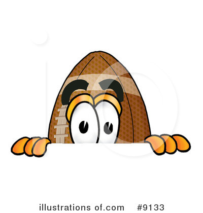 Royalty-Free (RF) Football Clipart Illustration by Mascot Junction - Stock Sample #9133