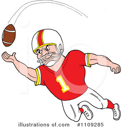 Football Clipart #1109285 by LaffToon