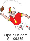 Football Player Clipart #1109285 by LaffToon