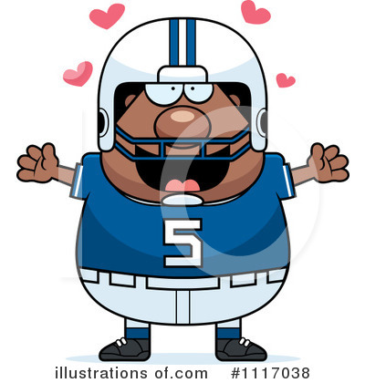 Royalty-Free (RF) Football Player Clipart Illustration by Cory Thoman - Stock Sample #1117038