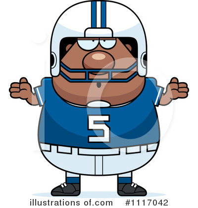 Royalty-Free (RF) Football Player Clipart Illustration by Cory Thoman - Stock Sample #1117042