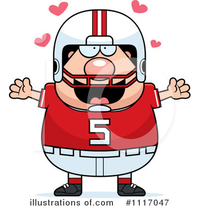 Royalty-Free (RF) Football Player Clipart Illustration by Cory Thoman - Stock Sample #1117047