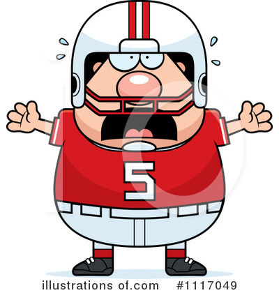 Royalty-Free (RF) Football Player Clipart Illustration by Cory Thoman - Stock Sample #1117049
