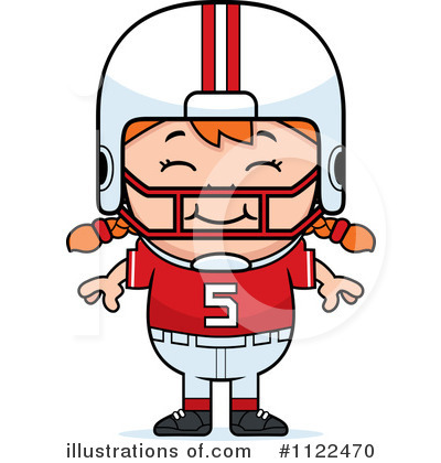 Royalty-Free (RF) Football Player Clipart Illustration by Cory Thoman - Stock Sample #1122470