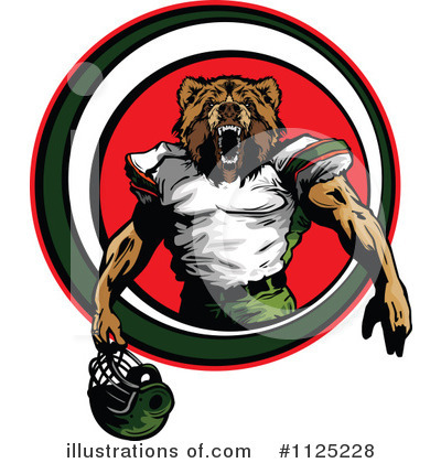 Football Player Clipart #1125228 by Chromaco