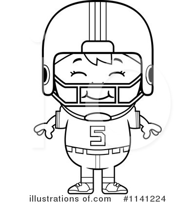 Royalty-Free (RF) Football Player Clipart Illustration by Cory Thoman - Stock Sample #1141224