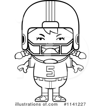 Royalty-Free (RF) Football Player Clipart Illustration by Cory Thoman - Stock Sample #1141227