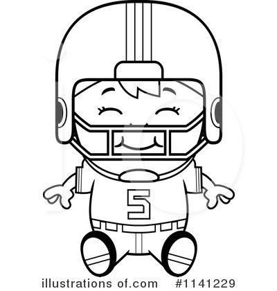 Royalty-Free (RF) Football Player Clipart Illustration by Cory Thoman - Stock Sample #1141229