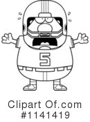 Football Player Clipart #1141419 by Cory Thoman