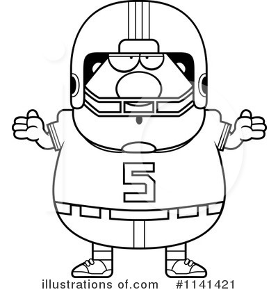 Royalty-Free (RF) Football Player Clipart Illustration by Cory Thoman - Stock Sample #1141421
