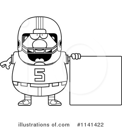 Royalty-Free (RF) Football Player Clipart Illustration by Cory Thoman - Stock Sample #1141422