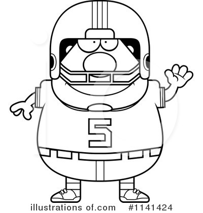 Royalty-Free (RF) Football Player Clipart Illustration by Cory Thoman - Stock Sample #1141424