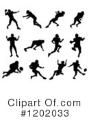 Football Player Clipart #1202033 by AtStockIllustration