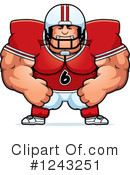 Football Player Clipart #1243251 by Cory Thoman