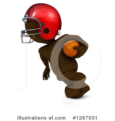 Royalty-Free (RF) Football Player Clipart Illustration by KJ Pargeter - Stock Sample #1267031