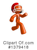 Football Player Clipart #1379418 by Leo Blanchette