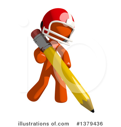 Royalty-Free (RF) Football Player Clipart Illustration by Leo Blanchette - Stock Sample #1379436