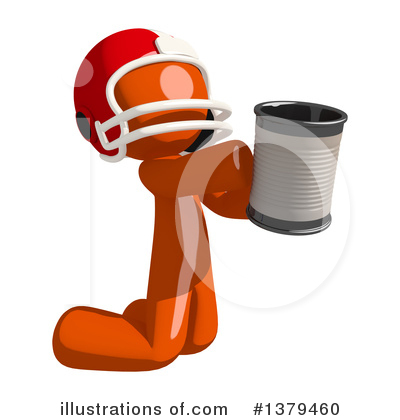 Royalty-Free (RF) Football Player Clipart Illustration by Leo Blanchette - Stock Sample #1379460