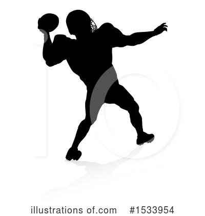 Royalty-Free (RF) Football Player Clipart Illustration by AtStockIllustration - Stock Sample #1533954