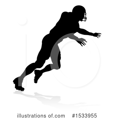 Royalty-Free (RF) Football Player Clipart Illustration by AtStockIllustration - Stock Sample #1533955