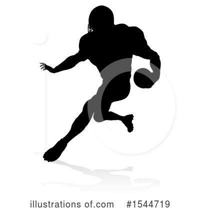 Royalty-Free (RF) Football Player Clipart Illustration by AtStockIllustration - Stock Sample #1544719