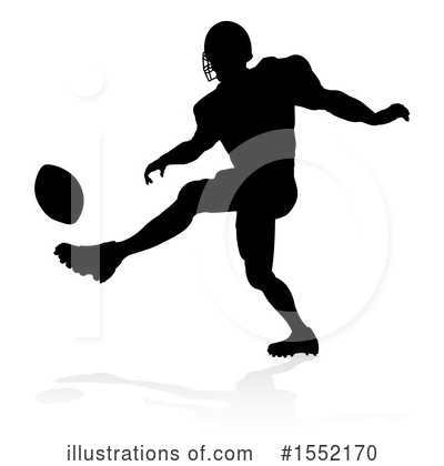 Royalty-Free (RF) Football Player Clipart Illustration by AtStockIllustration - Stock Sample #1552170