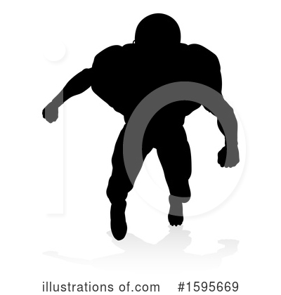 Royalty-Free (RF) Football Player Clipart Illustration by AtStockIllustration - Stock Sample #1595669