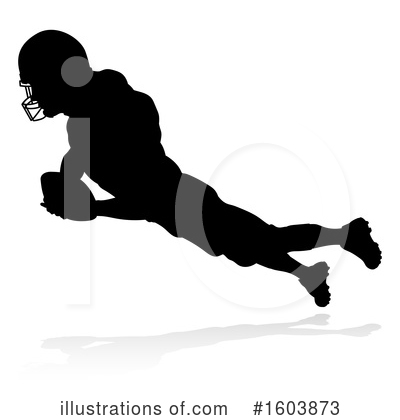 Royalty-Free (RF) Football Player Clipart Illustration by AtStockIllustration - Stock Sample #1603873