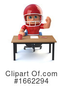 Football Player Clipart #1662294 by Steve Young