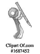 Football Player Clipart #1687452 by Leo Blanchette