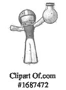 Football Player Clipart #1687472 by Leo Blanchette