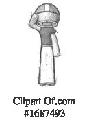 Football Player Clipart #1687493 by Leo Blanchette