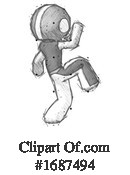Football Player Clipart #1687494 by Leo Blanchette