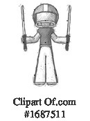 Football Player Clipart #1687511 by Leo Blanchette