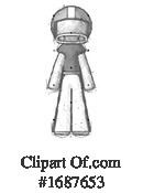 Football Player Clipart #1687653 by Leo Blanchette