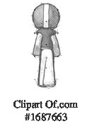 Football Player Clipart #1687663 by Leo Blanchette