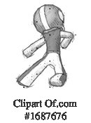 Football Player Clipart #1687676 by Leo Blanchette