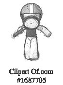 Football Player Clipart #1687705 by Leo Blanchette