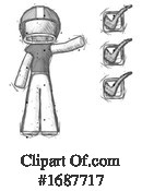 Football Player Clipart #1687717 by Leo Blanchette