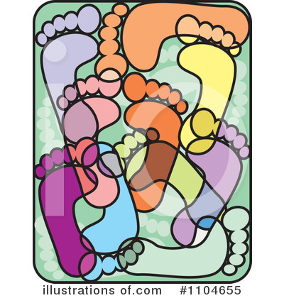 Foot Clipart #1104655 by David Rey