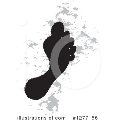 Foot Prints Clipart #1277156 by Lal Perera