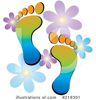 Footprints Clipart #218301 by Pams Clipart