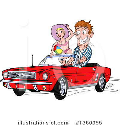 Muscle Car Clipart #1360955 by LaffToon