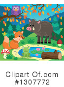 Forest Animals Clipart #1307772 by visekart