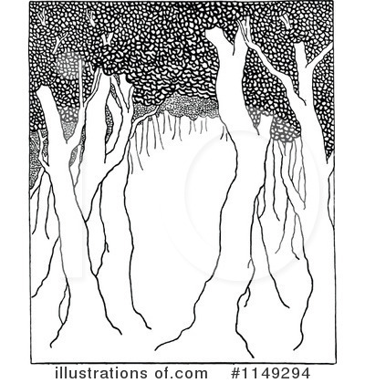 Royalty-Free (RF) Forest Clipart Illustration by Prawny Vintage - Stock Sample #1149294