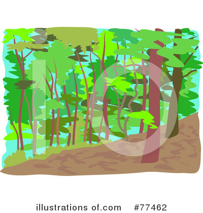 Royalty-Free (RF) Forest Clipart Illustration by Prawny - Stock Sample #77462