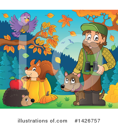 Royalty-Free (RF) Forester Clipart Illustration by visekart - Stock Sample #1426757